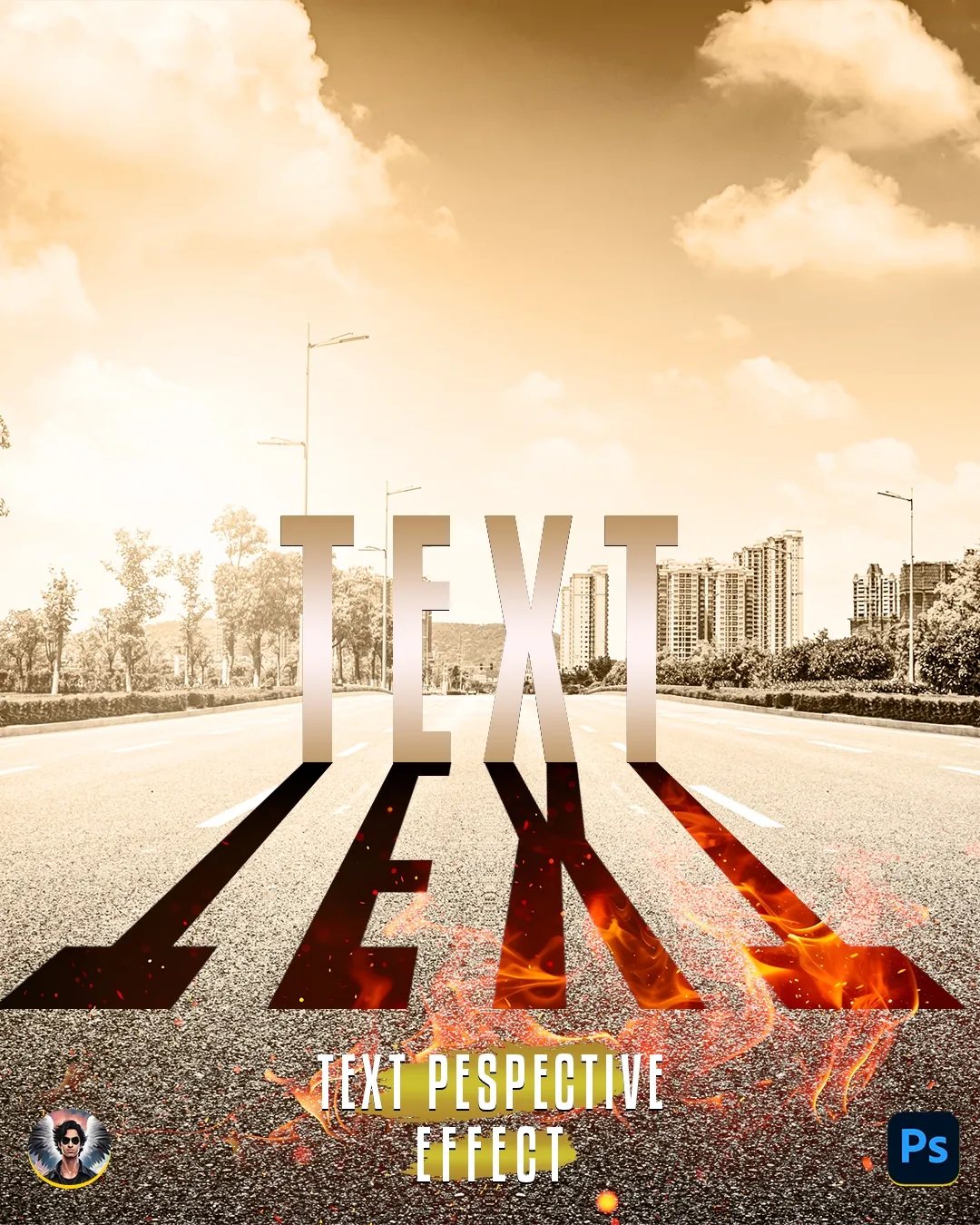 Text Perspective Effect